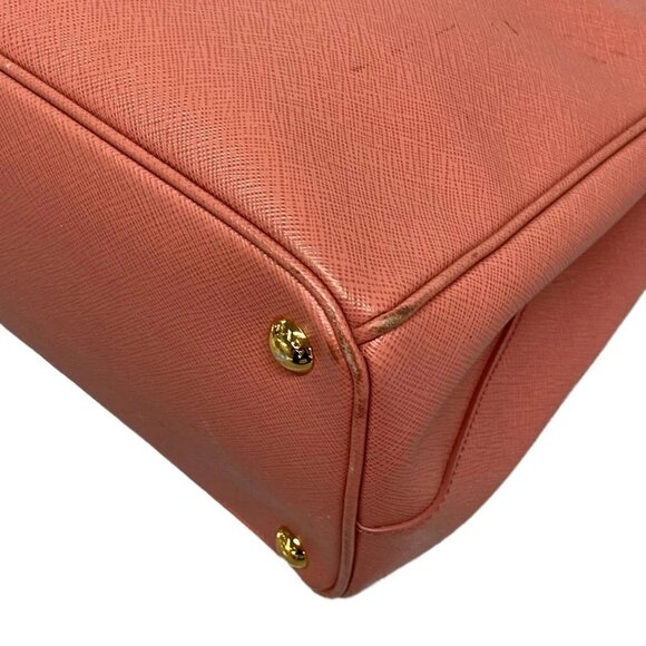Auth PRADA Galleria Bag Pink Saffiano Leather Tote Bag - Picture 8 of 16